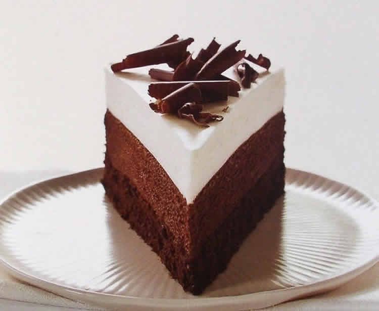 gateau au 2 chocolat noir et blanc
