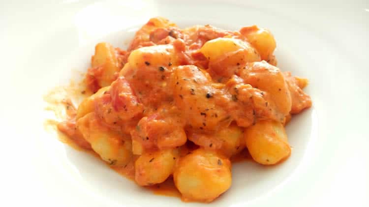 gnocchis au tomate et crème fraiche cookeo