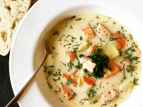 saumon au carotte et crème cookeo