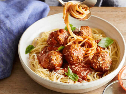 spaghettis et viande hachée avec moutarde cookeo