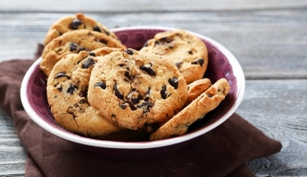 Biscuits au chocolat noir