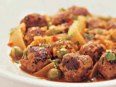 Boulettes de viandes pommes de terre et olives au cookeo
