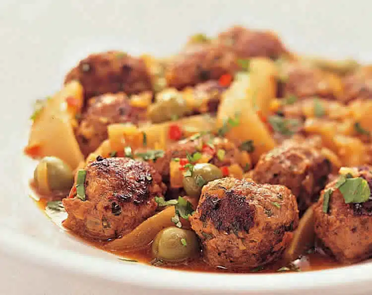 Boulettes de viandes pommes de terre et olives au cookeo