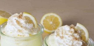 Crème au fromage et citron - dessert ftour ramadan