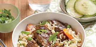 Porc au riz basmati au Cookeo