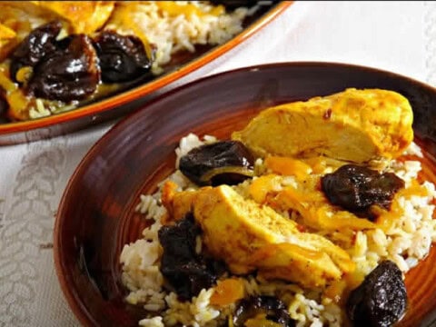 Poulet aux abricots secs au cookeo