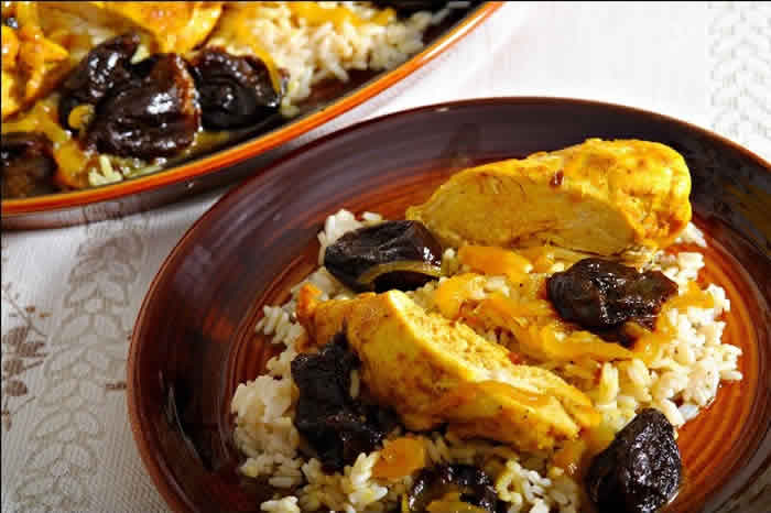 Poulet aux abricots secs au cookeo