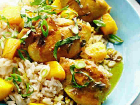 Poulet aux mangues au cookeo