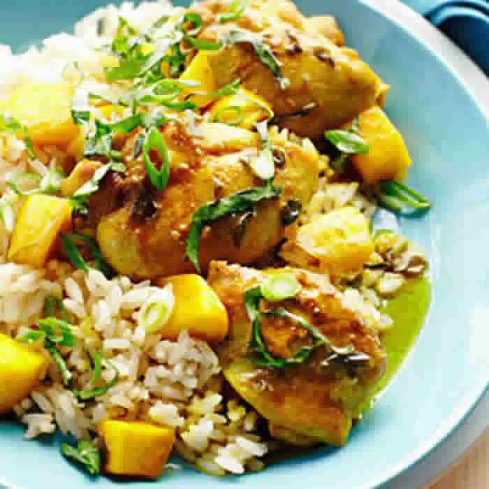 Poulet aux mangues au cookeo
