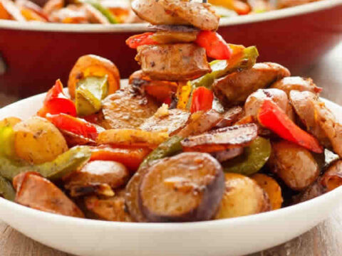 poelee de pommes de terre aux poivrons au cookeo