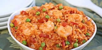 Riz avec crevettes et paprika au cookeo