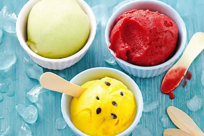 Sorbet fruits au thermomix - recette glace maison thermomix.