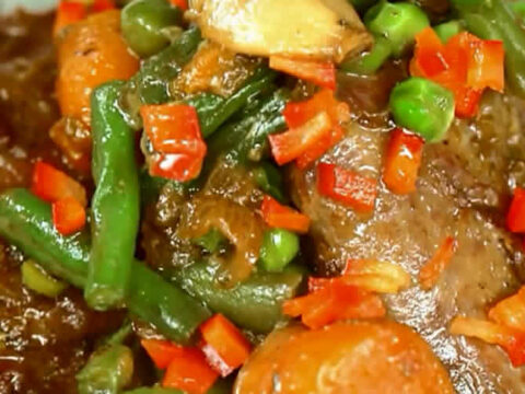 agneau petits pois et carottes au cookeo