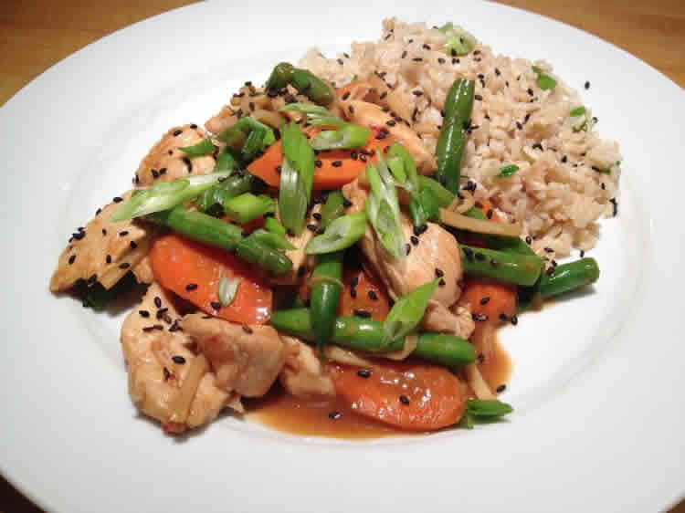 dinde haricots vert et carottes au cookeo