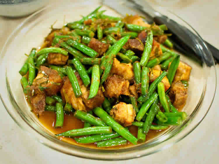 porc et haricots verts a la tomate au cookeo