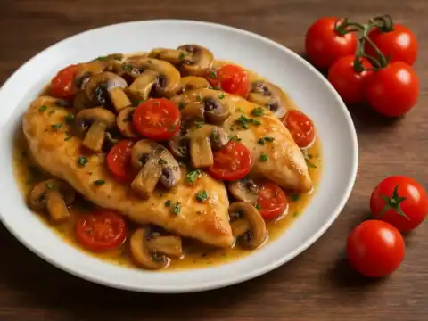 poulet aux champignons et tomates au Cookeo