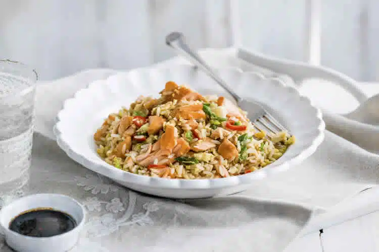saumon et riz basmati au Cookeo