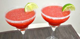 Cocktail fraise rhum au thermomix