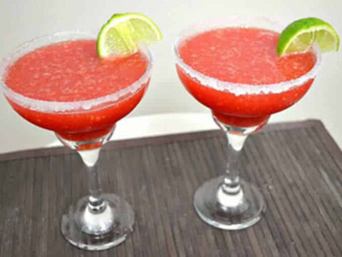 Cocktail fraise rhum au thermomix