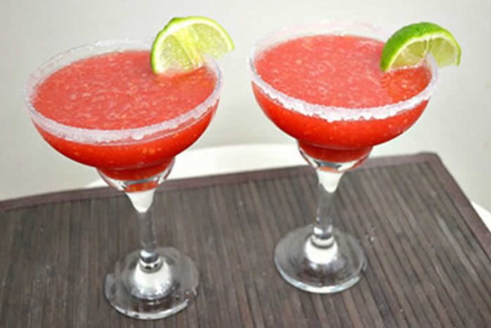 Cocktail fraise rhum au thermomix
