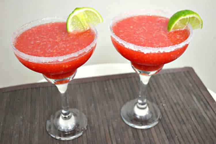 Cocktail fraise rhum au thermomix