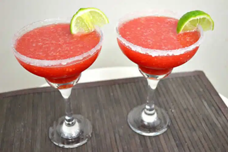 Cocktail fraise rhum au thermomix