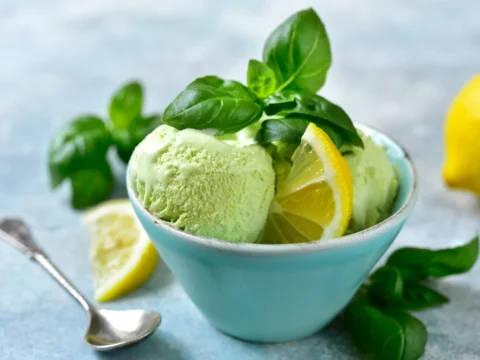 Sorbet basilic et citron au thermomix