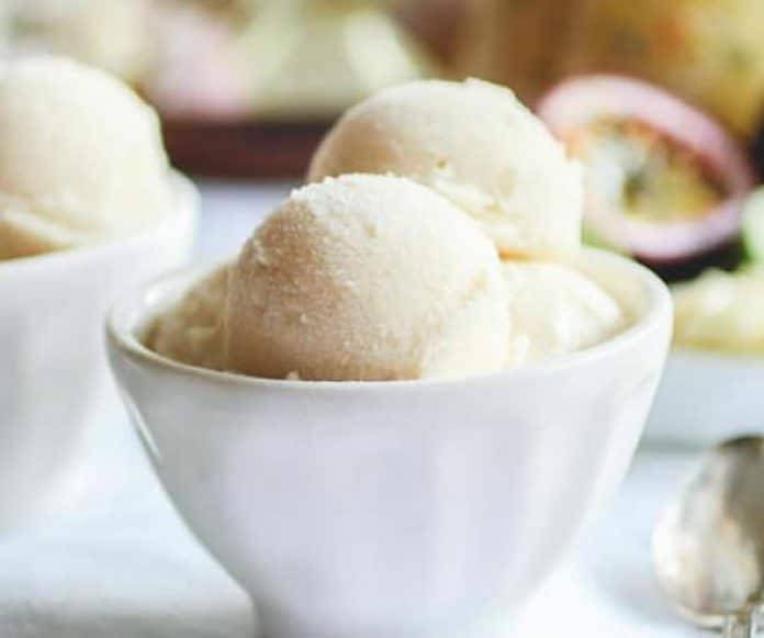 Sorbet chocolat blanc avec thermomix