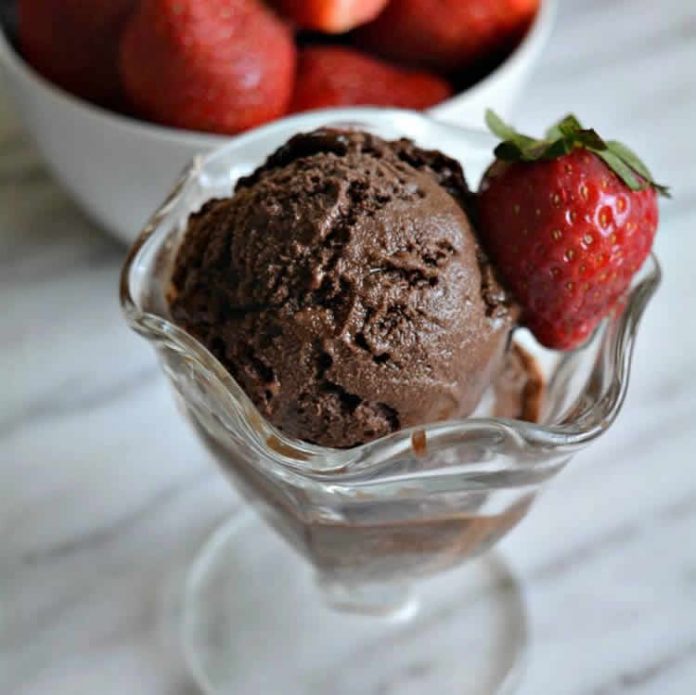 Sorbet chocolat noir avec thermomix