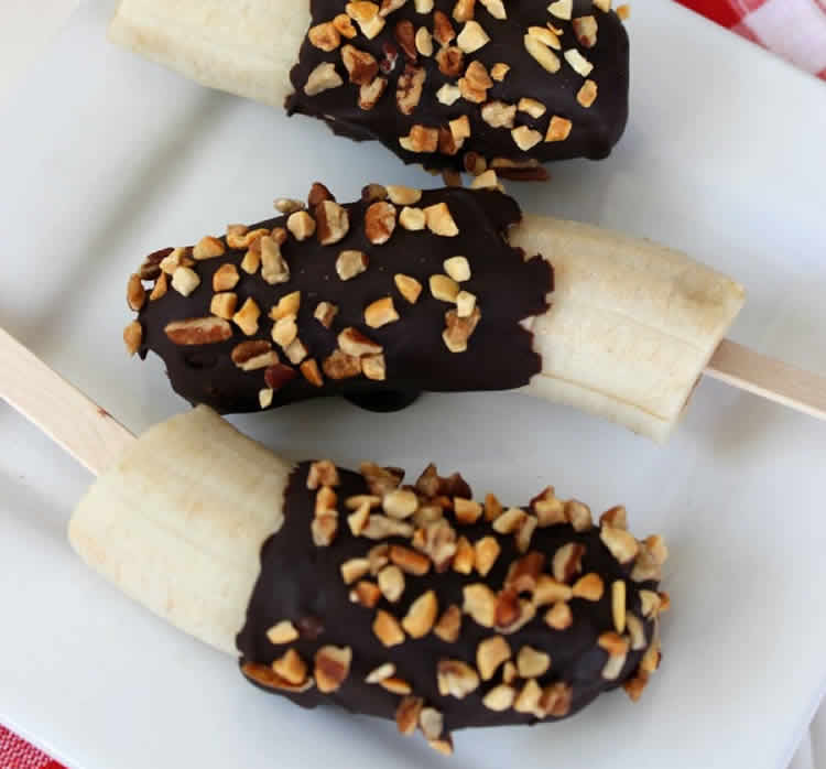 Banane glacee au chocolat avec thermomix