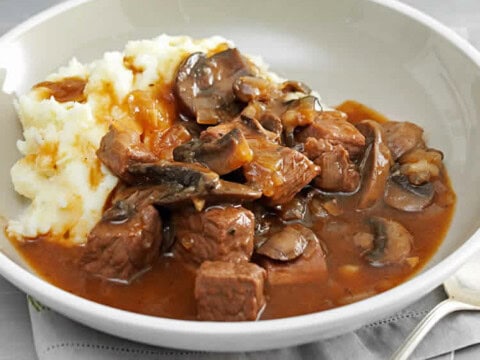 Boeuf aux champignons et soja avec thermomix