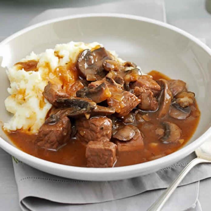 Boeuf aux champignons et soja avec thermomix