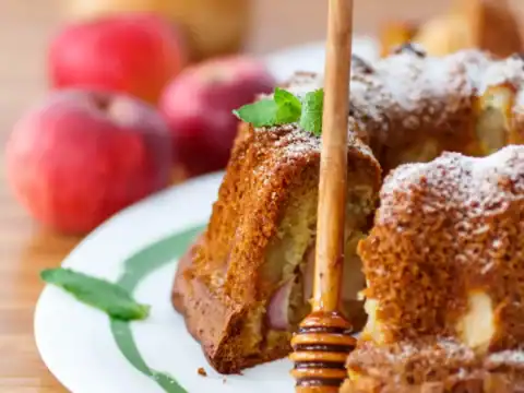Cake aux pommes et au miel avec Thermomix