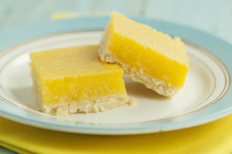 Carrés au citron - Barres au citron
