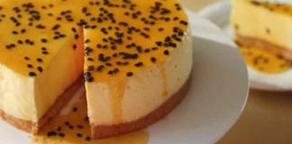 Cheesecake aux fruits de la passion avec thermomix