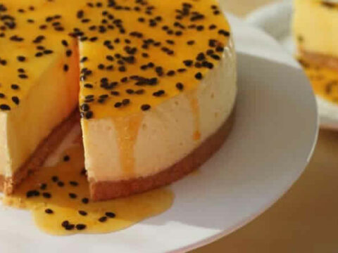 Cheesecake aux fruits de la passion avec thermomix