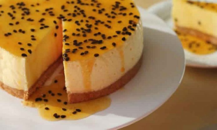 Cheesecake aux fruits de la passion avec thermomix