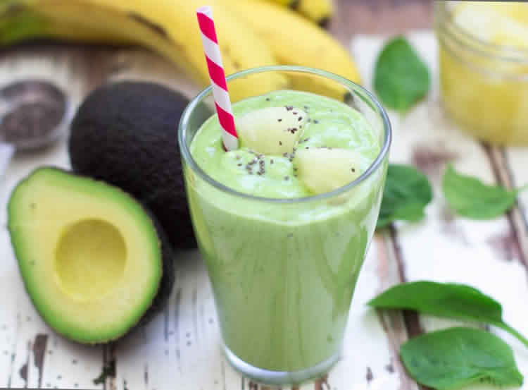 Cocktail banane avocat pomme avec thermomix