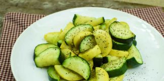 Courgettes cuisson vapeur avec thermomix