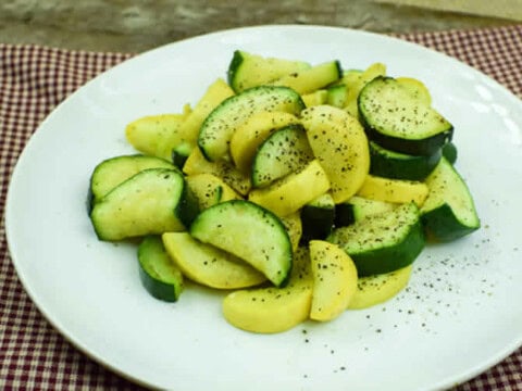 Courgettes cuisson vapeur avec thermomix