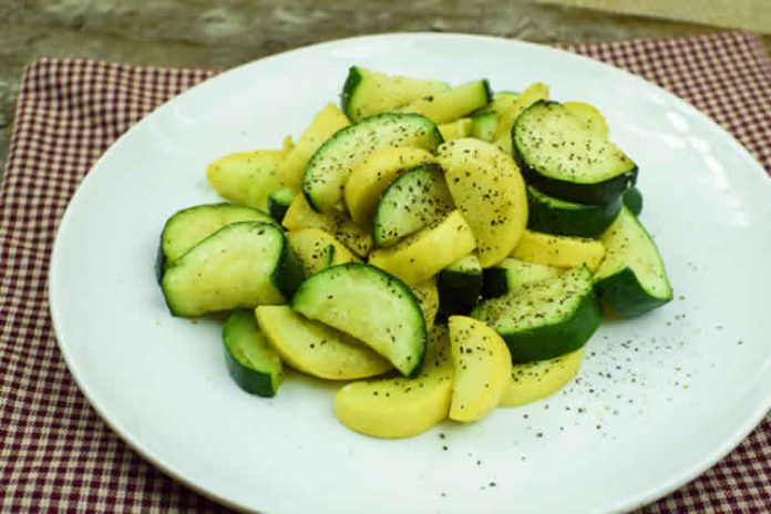 Courgettes cuisson vapeur avec thermomix