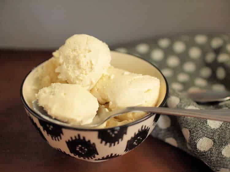 Creme glacee au vanille et mascarpone avec thermomix