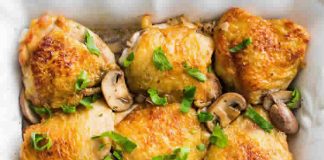Cuisses de poulet avec champignons au cookeo