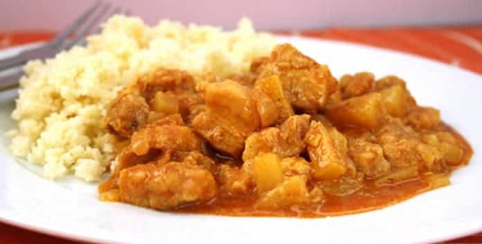 Emince de porc au curry avec thermomix