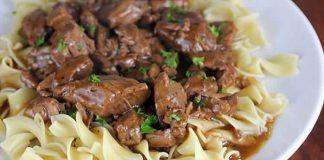 Emince de boeuf avec sauce au cookeo