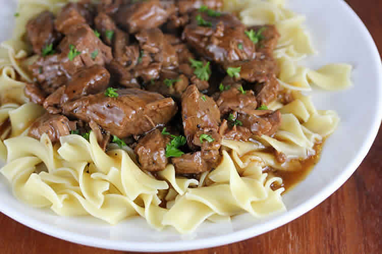 Emince de boeuf avec sauce au cookeo