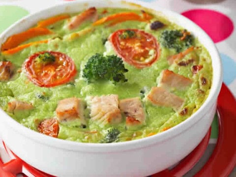 Flan de brocoli avec lardon au thermomix