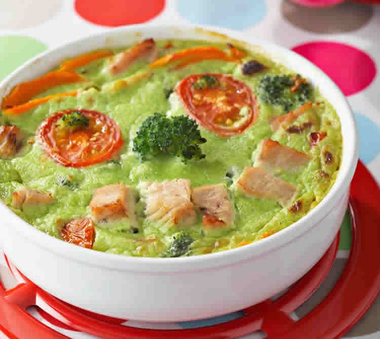 Flan de brocoli avec lardon au thermomix