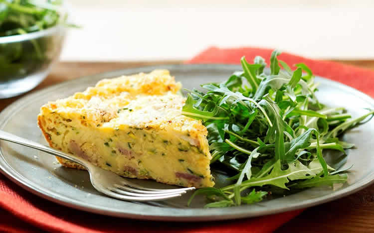 Frittata au courgette et bacon avec thermomix