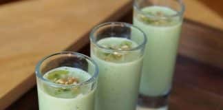 Gaspacho - Soupe froide concombre et menthe avec thermomix